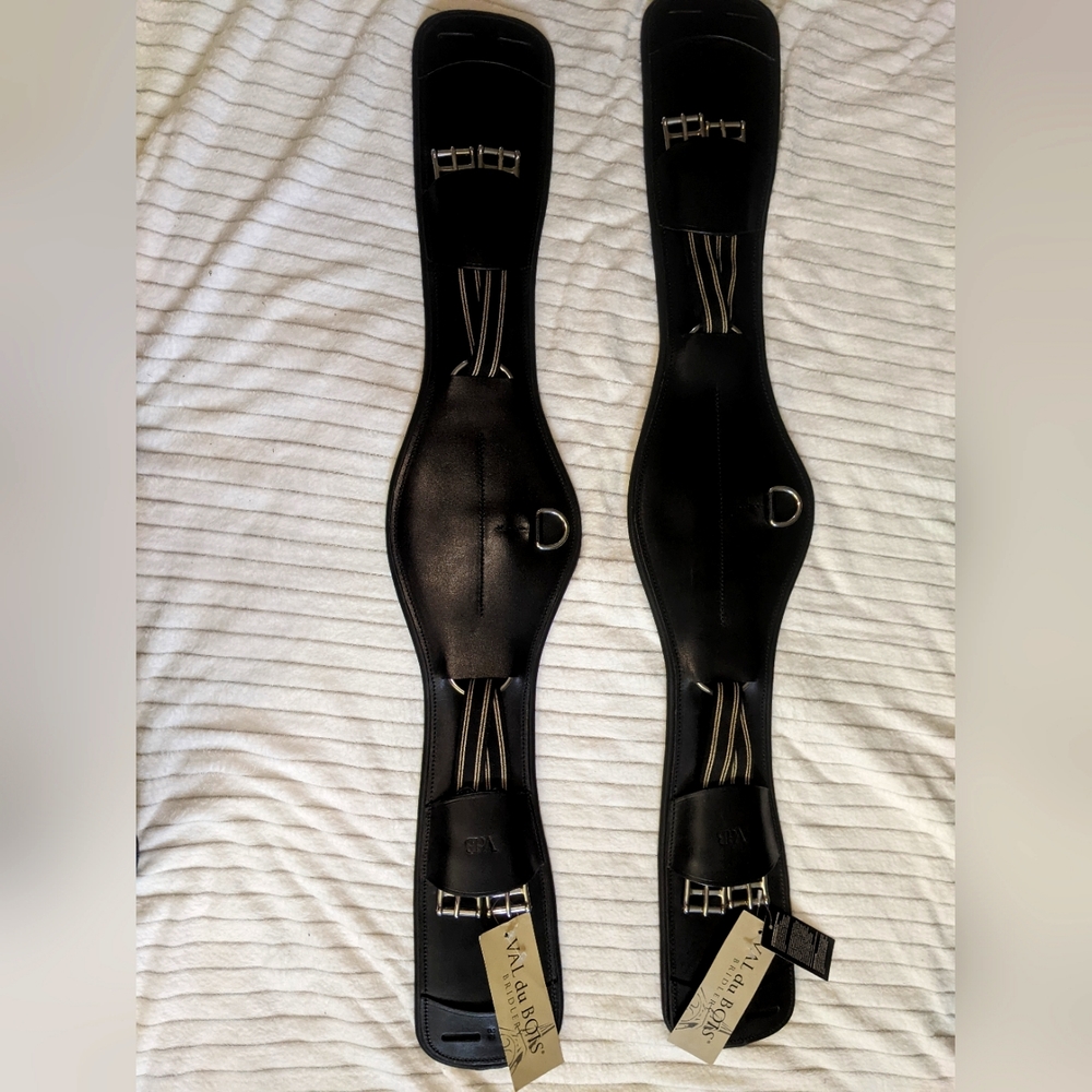 Val du Bois Equalizer short girth black,26" and 28" new horse dressage cinch